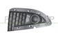 BUMPER GRILLE LEFT-BLACK-WITH FOG LAMP HOLES-CLOSED-WITH MOLDING HOLES