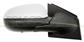 DOOR MIRROR RIGHT-ELECTRIC-BLACK-WITH SENSOR-CONVEX-CHROME