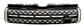 RADIATOR GRILLE-BLACK/BLACK/SILVER MOD. AUTOBIOGRAPHY