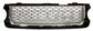 RADIATOR GRILLE-BLACK-GLOSSY/CHROME/SILVER MOD. AUTOBIOGRAPHY BLACK