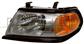 HEADLAMP LEFT H4 ELECTRIC-WITHOUT MOTOR-BLACK/CHROME RIM MOD. 05 >