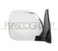 DOOR MIRROR RIGHT-MANUAL BLACK-CONVEX-CHROME-WITH CHROME COVER