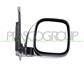 DOOR MIRROR RIGHT-MANUAL BLACK-CONVEX-CHROME-WITH CHROME COVER