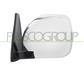 DOOR MIRROR LEFT-MANUAL-BLACK-CONVEX-CHROME-WITH CHROME COVER