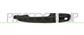 FRONT DOOR HANDLE LEFT-OUTER-BLACK/SMOOTH-WITH KEY HOLE