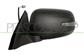DOOR MIRROR LEFT-ELECTRIC-BLACK-WITH LAMP-CONVEX-CHROME