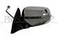 DOOR MIRROR LEFT-ELECTRIC-BLACK-WITH LAMP-CONVEX-CHROME-WITH CHROME COVER