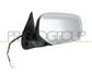 DOOR MIRROR LEFT-ELECTRIC-BLACK-CONVEX-CHROME-WITH CHROME COVER