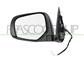 DOOR MIRROR LEFT-ELECTRIC-BLACK-CONVEX-CHROME-WITH CHROME COVER