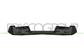 REAR BUMPER-BLACK-WITH BUMPER END CUPS GRAY-GLOSSY PAINTED-WITH SPOILER SILVER PAINTED-WITH PDC CUTTING MARKS