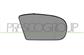 MIRROR GLASS BASE RIGHT-HEATED-ASPHERICAL-CHROME