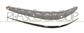 FRONT BUMPER MOLDING LEFT-WITH CHROME PROFILE-WITH HOLES