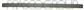 REAR BUMPER CENTRE MOLDING WITH CHROME PROFILE-WITHOUT PDC