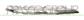 FRONT BUMPER MOLDING-RIGHT-CHROME-WITH DAY RUNNING LIGHT HOLE MOD. ELEGANCE/CLASSIC