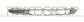 FRONT BUMPER MOLDING-RIGHT-CHROME-WITH DAY RUNNING LIGHT HOLE MOD. AVANTGARDE