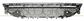 FRONT BUMPER GRILLE-CENTRE-BLACK-WITH PDC+SENSOR HOLDERS MOD. AMG
