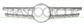 RADIATOR GRILLE MOLDING-SILVER-WITHOUT CAMERA HOLE-WITH PROFILE HOLES MOD. AMG