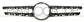 RADIATOR GRILLE MOLDING-BLACK-GLOSSY-WITH CAMERA HOLE-WITH PROFILE HOLES MOD. AMG