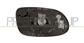 MIRROR GLASS BASE LEFT-HEATED-ASPHERICAL-CHROME