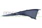 FRONT BUMPER GRILLE MOLDING RIGHT-LOWER-BLACK-TEXTURED FINISH