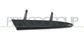 FRONT BUMPER TOW HOOK COVER MOLDING-BLACK-GLOSSY MOD. AMG CLA 45