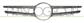 RADIATOR GRILLE MOLDING-SILVER-WITHOUT CAMERA HOLE-WITH PROFILE HOLES