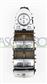 FRONT DOOR LEFT WINDOW REGULATOR PUSH-BUTTON PANEL-BROWN-4 SWITCHES-WITHOUT FOLDABLE MIRROR FUNCTION-18 PINS