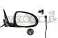 DOOR MIRROR RIGHT-ELECTRIC-PRIMED-HEATED-WITH LAMP-WITH AMBIENT LIGHT-ASPHERICAL-8 PINS