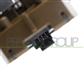 FRONT DOOR RIGHT WINDOW REGULATOR PUSH-BUTTON PANEL-BROWN-2 SWITCHES-WITH REAR SUN PROTECTION FUNCTION-3 PINS