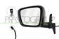 DOOR MIRROR LEFT-ELECTRIC-BLACK-HEATED-WITH LAMP-ASPHERICAL-7 PINS