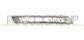 FRONT BUMPER MOLDING LEFT-BLACK-CHROME-WITH DAY RUNNING LIGHT HOLE