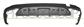 REAR BUMPER SPOILER-BLACK-TEXTURED FINISH