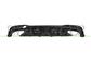 REAR BUMPER SPOILER-BLACK-TEXTURED FINISH-WITH DOUBLE EXHAUST ON RIGHT AND LEFT SIDE