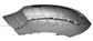 FRONT BUMPER SPOILER LEFT-BLACK-TEXTURED FINISH