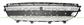FRONT BUMPER GRILLE-CENTRE-BLACK-WITH PDC+SENSOR HOLDERS MOD. AMG