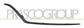 FRONT BUMPER MOLDING-LEFT-GLOSSY BLACK MOD. AMG LINE
