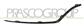 FRONT BUMPER MOLDING-LEFT-GLOSSY BLACK MOD. AMG LINE