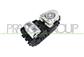 FRONT DOOR LEFT WINDOW REGULATOR PUSH-BUTTON PANEL-CLEAR-SILVER-2 SWITCHES-WITHOUT FOLDABLE MIRROR FUNCTION-3 PINS