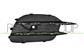 FRONT BUMPER GRILLE LEFT-BLACK-TEXTURED FINISH-WITH PDC HOLE