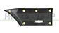 REAR FENDER MOLDING LEFT-FRONT SIDE-BLACK-TEXTURED FINISH-WITH CLIPS-WITH BULK LIGHT HOLE