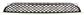 FRONT BUMPER GRILLE-CENTRE-BLACK