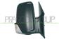 DOOR MIRROR RIGHT-MANUAL-BLACK-WITH LAMP-CONVEX-CHROME