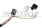 RETROVISORE SINISTRO-ELETTRICO-NERO-TERMICO-CON FANALE-BRACCIO CORTO-CONVESSO-7 PINS