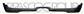 REAR BUMPER SPOILER-BLACK-TEXTURED FINISH-WITH SENSOR CUTTING MARKS FOR PDC MOD. COOPER S