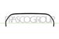 RADIATOR GRILLE MOLDING-UPPER-BLACK-GLOSSY