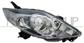HEADLAMP RIGHT H7+HB3 ELECTRIC-WITHOUT MOTOR-BLACK