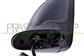 RETROVISORE SINISTRO-ELETTRICO-CALOTTA BIANCA-CON PRIMER-BRACCIO NERO-6H3P