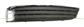 BUMPER GRILLE RIGHT-BLACK-WITHOUT FOG LAMP HOLES-WITH CHROME MOLDING