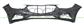 FRONT BUMPER-PRIMED-WITH PDC+SENSOR HOLDERS-WITH PARK ASSIST