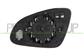 MIRROR GLASS BASE RIGHT-HEATED-CONVEX-CHROME